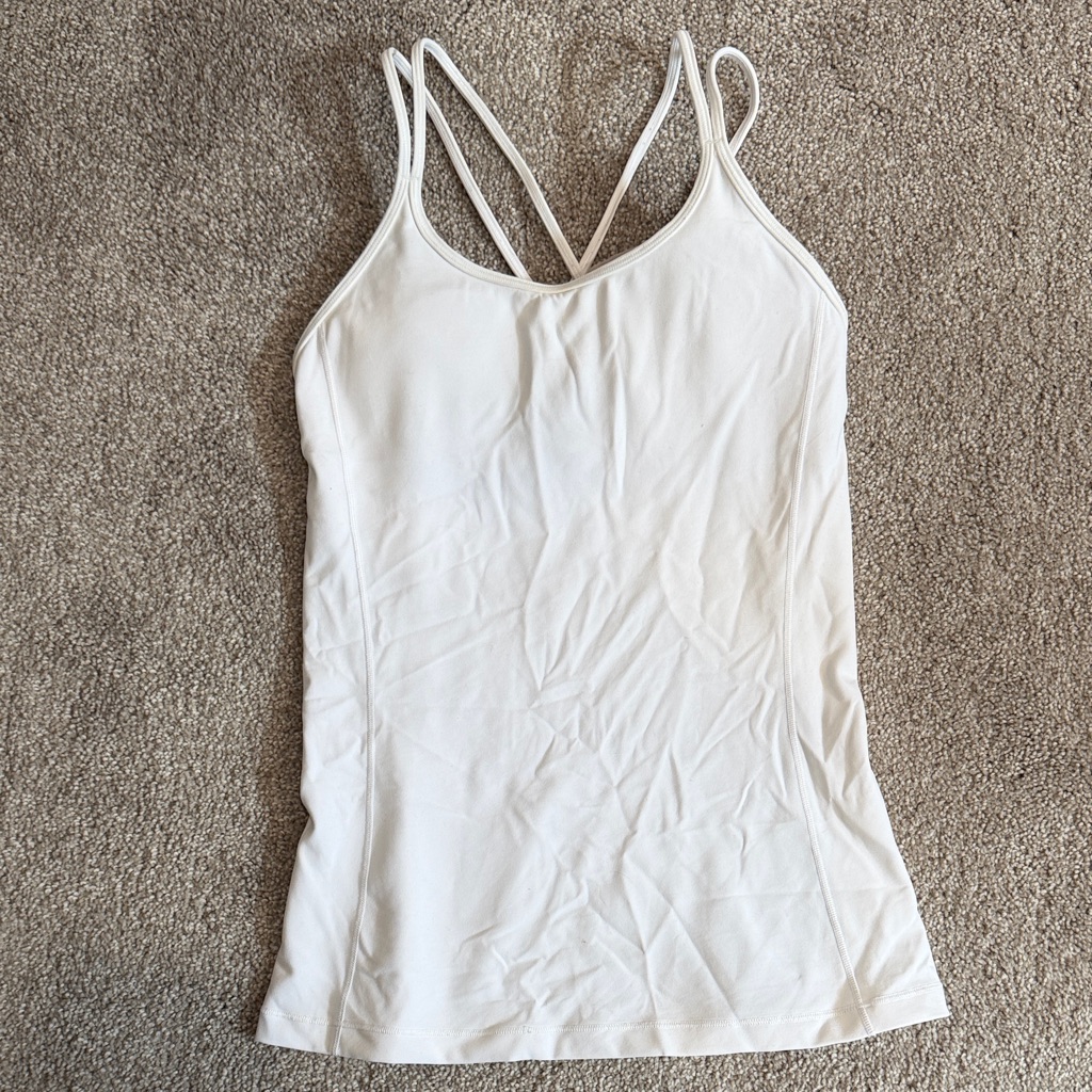 Women's Lululemon White Tank Top